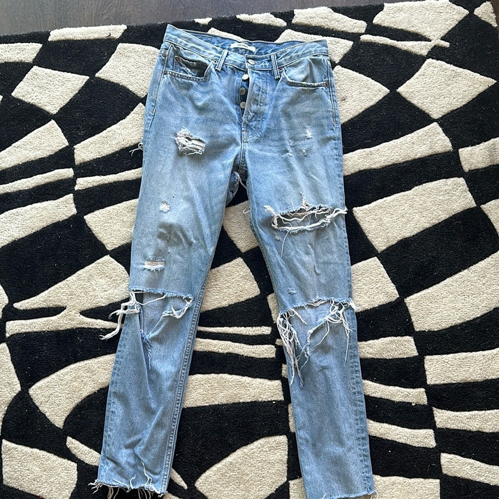 Grlfrnd jeans with rips